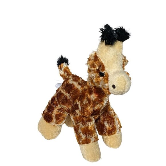 Aurora World Brown Gold Giraffe Zoo Safari Animal Plush Stuffed Animal 2021 9" - Picture 1 of 7